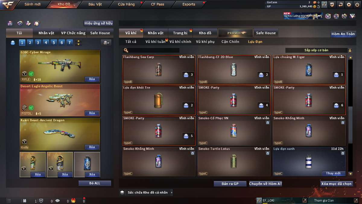 shop acc cf uy tin gia re